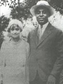 Oscar Charleston and Janie Blalock, 1922.  Click for a larger image.