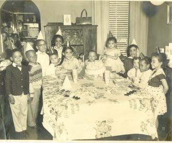 A child's birthday party, circa 1958, in Harrisburg.