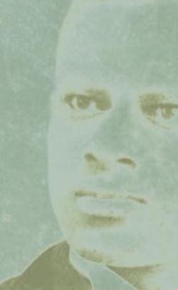 a stylized image of an African American man's face