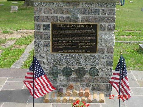 Midland Monument at Midland Cemetery. Photo by Algernon Ward.