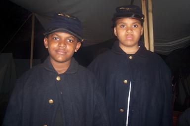 Cadets Donnel Hooks "DJ" and Drummer Kyle Allen.