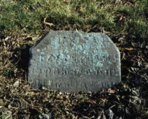 Image of home made grave marker at Midland Cemetery