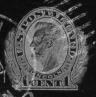 Lincoln postal card engraving--negative image.