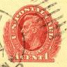 Abraham Lincoln, engraved on a U.S. Post Office postal card.
