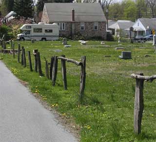 The old fence, along Cole Alley.