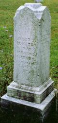 Grave marker for Jacob Cumpton, in Lincoln Cemetery, Penbrook.