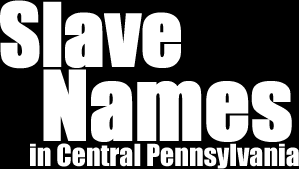 Text logo for section on Slave Names.